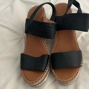 kennth cole Gentle Soul leather wedges